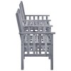 vidaXL Patio Chairs with Tea Table and Cushions Solid Acacia Wood - 4 of 4