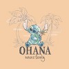 Girls' Disney Lilo & Stitch Ohana Short Sleeve Graphic T-Shirt - Light Orange - 2 of 2