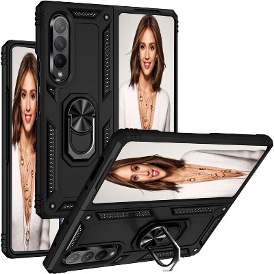 Entronix Case Compatible with Galaxy Z Fold 5 - Dual-Layer Guard Gripstand