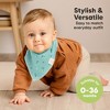 8pk Organic Baby Bandana Bibs, Baby Drool Bibs for Baby Boy, Girl, Baby Bibs for Infant, Newborn - 4 of 4