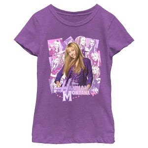 Girls Hannah Montana Teen Star Collage T Shirt - 1 of 4