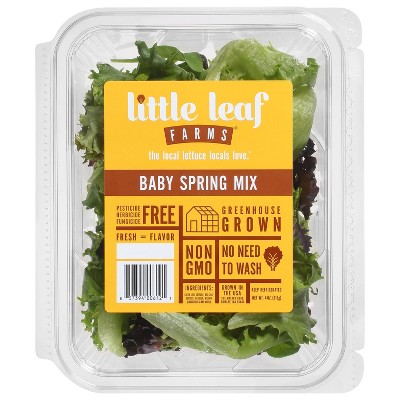 Little Leaf Farms Baby Red & Green Leaf Salad Blend - 4 oz pkg