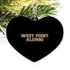 US Military Academy Alumni Heart Love Wood Christmas Tree Holiday Ornament - 2 of 3