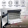 Ivation 6-Tray, Food, Fruit & Jerky Dehydrator Machine - Stainless Steel - 3 of 4