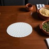 Unique Bargains Trivet Round Rope Woven Mat Cotton Non-woven Fabric 8.66"x8.66"x0.31" - 2 of 3