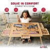 Jumbl Puzzle Board with Drawers, Foldable Legs & Cover - Wooden Jigsaw Puzzle Table - 4 of 4