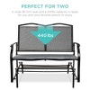 Best Choice Products 2-Person Outdoor Swing Glider, Steel Patio Loveseat, Bench Rocker w/ Armrests - 4 of 4