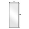 FONTOI Full Length Mirror, Floor Standing Mirror with Stand, Wall Mounted Mirror, Dressing Mirror for Bedroom, Cloakroom, Black, 21"*1.77"*65" - 3 of 4