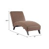 Christopher Knight Home Xeniel Mid-Century Modern Faux Leather Upholstered Chaise Lounge - 3 of 4