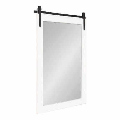 24" x 38" Cates Rectangle Wall Mirror White - Kate & Laurel All Things Decor