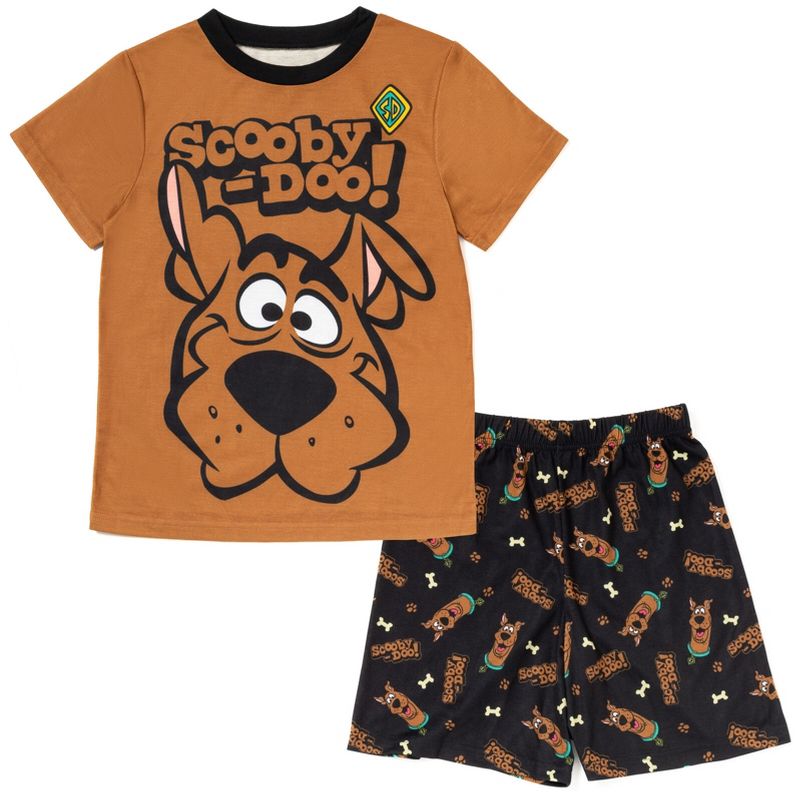 Scooby-Doo Scooby Doo Daphne Fred Velma Pajama Shirt and Shorts Sleep Set Little Kid to Big Kid , 1 of 8