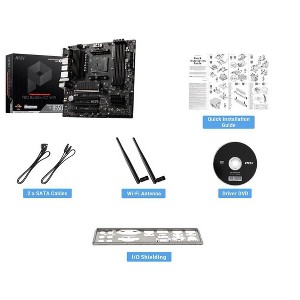 MSI B550M-VC WIFI Gaming Desktop Motherboard - AMD B550 Chipset - Micro ATX - PROB550MVCWIFI - 1 of 4