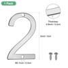 Unique Bargains 304 Stainless Steel Polished Surface Rust Resistant Corrosion Resistant House Number 1 Pc - 3 of 4