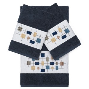 Linum Home Textiles 100% Turkish Cotton KHLOE Embellished Towel Set - 1 of 4