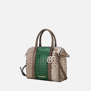 MKF Collection Ember Faux Crocodile-Embossed Women’s Satchel by Mia K - 1 of 4