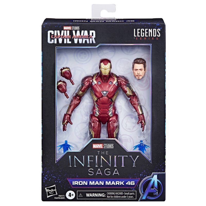 Marvel Legends The Infinity Saga Iron Man Mark 46 Action Figure, 3 of 12
