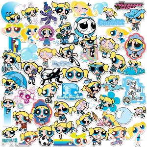 Powerpuff Girls Bubbles 50ct Vinyl Large Deluxe Stickers Variety Pack - 1 of 4