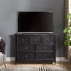 Okak 6-Drawer Dresser for Bedroom with Vintage Handles,Wooden Chest of Drawers Closet Storage Cabinet Farmhouse Style for Living Room, Hallway - 3 of 4