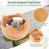 Tangkula 63" Cactus Cat Tree for Indoor Cats w/ Sisal Scratching Posts & Board Condo - 4 of 4