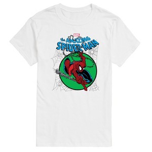 Men's - Marvel - Spider-man Green Circle Short Sleeve Graphic T-Shirt - 1 of 4