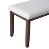 Sapphtopaz Modern Ottoman Shoe Bench Vanity Stool with Metal Legs Footstool Entryway Bench for Living Room, Bedroom, Fitting room - 4 of 4