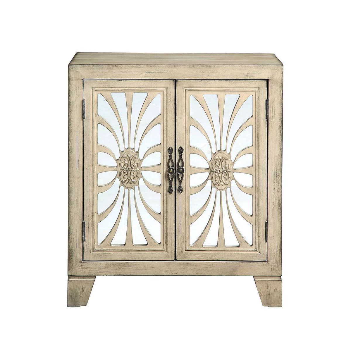 Acme Furniture Nalani Decorative Storage Cabinet Antique White Finish
