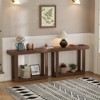 46-Inch Wooden Console Table, Narrow Farmhouse Accent Table for Entryway, Hallway, Foyer, or Living Room – Rectangular Design for Rustic Home Décor - 3 of 4