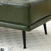 JUJABU 55" Modern Faux Leather Bed Bench with Swivel Tray & Metal Legs for Bedroom or Living Room - 4 of 4