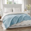 Sapphtopaz Oversized Quilted Throw Blanket with Scalloped Edges, 60x72" Microfiber & Cotton Filled Decorative Throw Blanket for Couch or Bed - 2 of 4