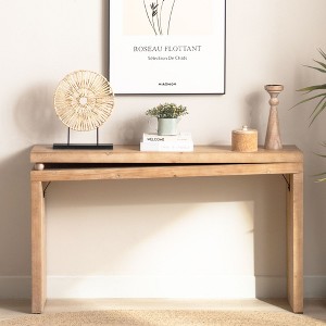 NicBex Minimalist Elegant Console Table with Unique Design,Wooden Narrow Entryway Table for Living Room,Hallway - 1 of 4