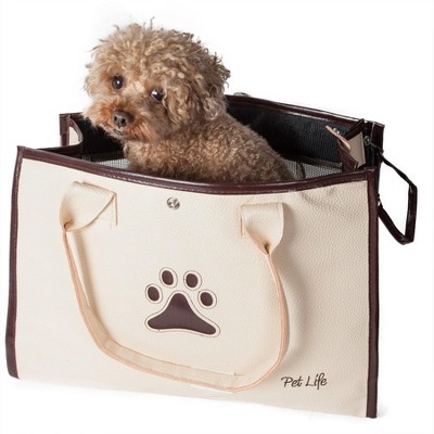 Posh Paw' Pet Carrier White 9.1''W x 17.3''D x 12.2''H