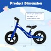 Costway Kids Balance Bike Lightweight Toddler Bicycle with Rotatable Handlebar Red/Blue - 4 of 4