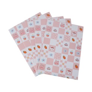 Unique Bargains Gift Wrap Paper Glossy Coated Paper 27.56x19.69" 5Pcs - 1 of 4