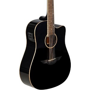 H. Jimenez LGD1 Spruce Top 12-String Acoustic-Electric Guitar Black - 1 of 4
