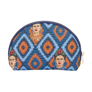 Signare USA Frida Kahlo Icon Blue Cosmetic Make Up Bag - 1 of 4