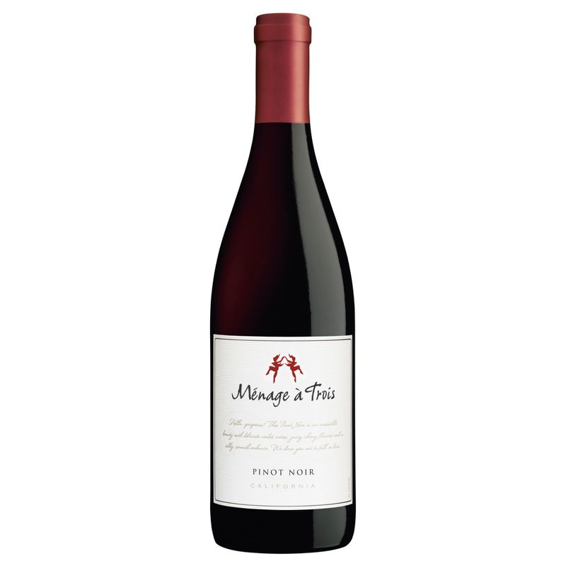 M&#233;nage &#224; Trois Pinot Noir Red Wine - 750ml Bottle, 1 of 8