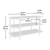 INFURNIC TV Stands and Consoles Modern Console with Sturdy Top and Shelves for Stylish Storage, Brown, 43.7"*17.56"*23.86" - 2 of 4