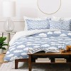 Deny Designs Kids' Retrografika Sunny Summer Cartoon Duvet and Sham Set Sky White - 3 of 4