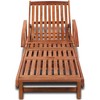 vidaXL Sun Lounger Natural wood Solid Acacia wood 79 x 26.8 x 32.7 in - 2 of 4