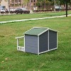 UbMelt Outdoor Dog House for Small Medium Dogs Wooden Puppy Shelter Cage Waterproof Dog Kennel with Porch - 4 of 4