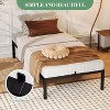 Full/Queen/King Metal Bed Frame – 6"/8"/10"/12"/14"/16" Platform, Heavy Duty Steel Slat Support, No Box Spring Needed, Easy Assembly, Black - 4 of 4