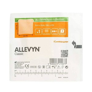 Smith & Nephew Allevyn Foam Wound Dressing - Film Backing - 2 in. x 2 in. - 1 of 2
