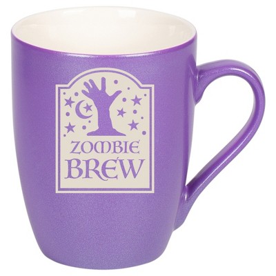 100 North Magic Potion 10 Ounce Passion Purple Metallic Finish, Comfortably Fits Your Hands, New Bone China Coffee Tea Cup Mug, Zombie Brew