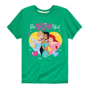 Girls' - Disney Princess - BeYOUtiful Short Sleeve Graphic T-Shirt - 1 of 4
