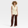 Women's Mid-Rise Regular Fit Textured Pull-On Pants - A New Day™ - 3 of 3