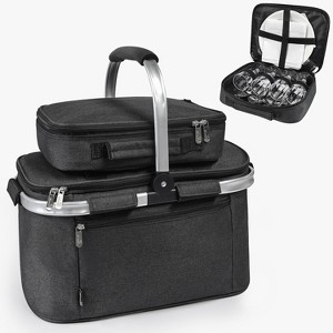 Tirrinia 34L Large Insulated Cooler Picnic Basket Handles Zip
