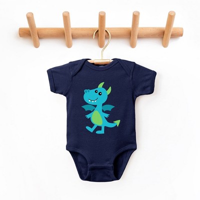 The Juniper Shop Blue Dragon Baby Bodysuit