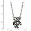 Black Bow Jewelry Sterling Silver Wisconsin Badgers NCAA Necklace 18 Inch - 2 of 4