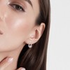 EVERLY JEWELRY | Sterling Silver 2 CT TGW DEW Created Moissanite Teardrop Earrings - 4 of 4