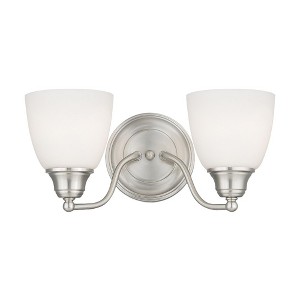 Livex Lighting Somerville 2 - Light Vanity in  Brushed Nickel - 1 of 1